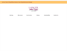Tablet Screenshot of lancerhospitality.com